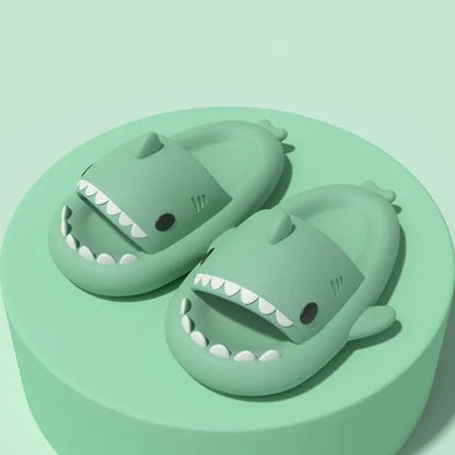 Cute Shark Slippers Bathroom Slides