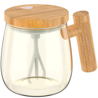 Glass & Wood Auto Blending Mug