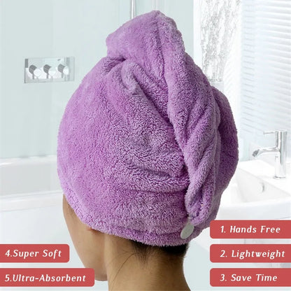 Microfiber Head Towel for Hair Drying