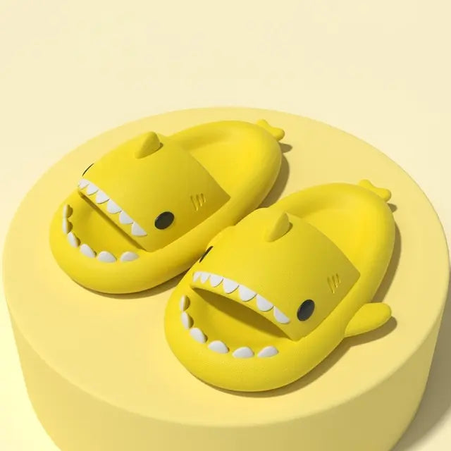 Cute Shark Slippers Bathroom Slides