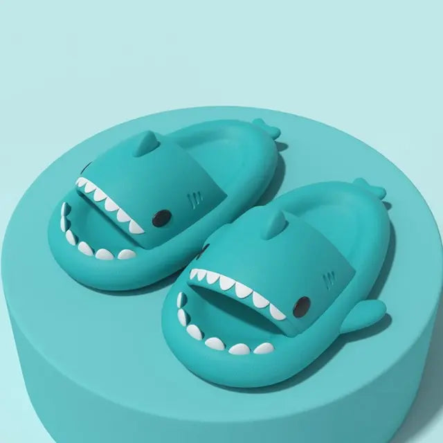 Cute Shark Slippers Bathroom Slides