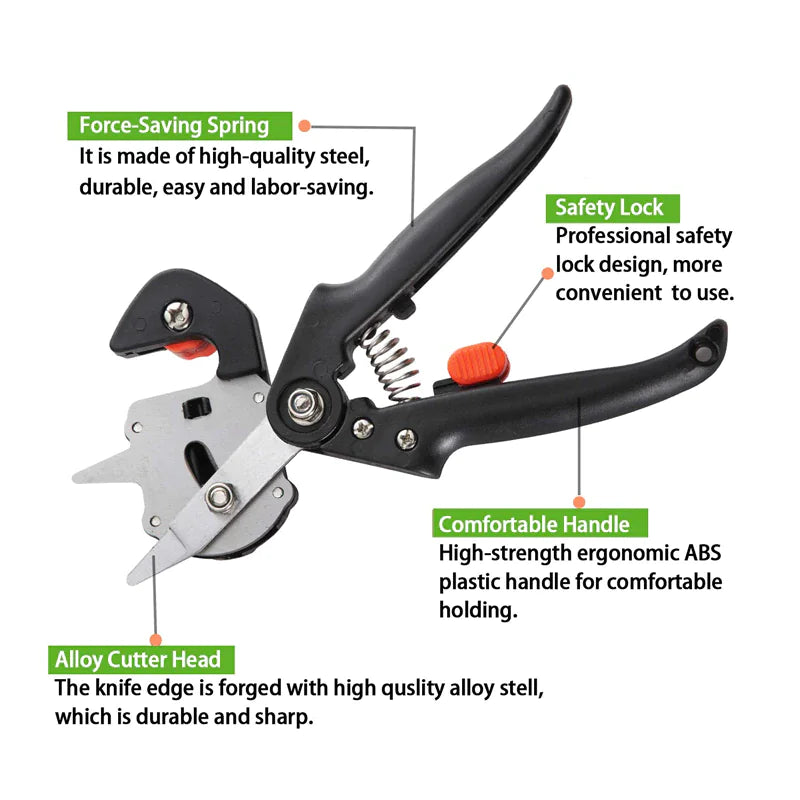 Garden Tree Grafting Knife Pruning Pruner Shears Tool Kit