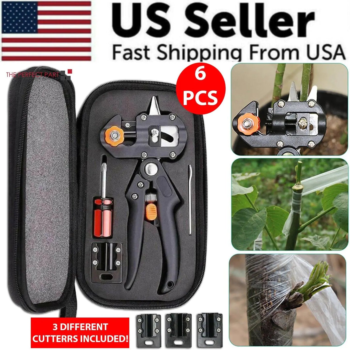 Garden Tree Grafting Knife Pruning Pruner Shears Tool Kit