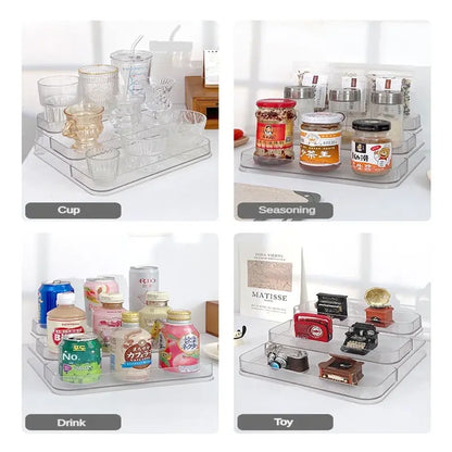 Clear Bathroom Shelf Makeup and Perfume Organizer