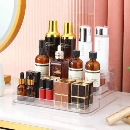 Clear Bathroom Shelf Makeup and Perfume Organizer