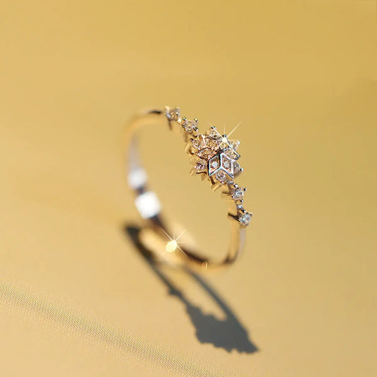 10k Yellow Gold Zircon Ring