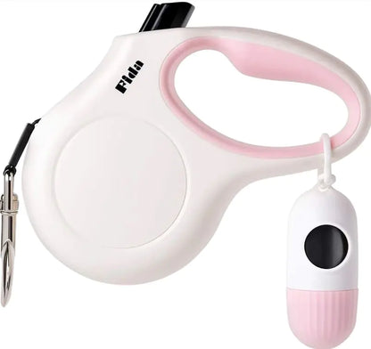 Retractable Leash with Dispenser and Poop Bags